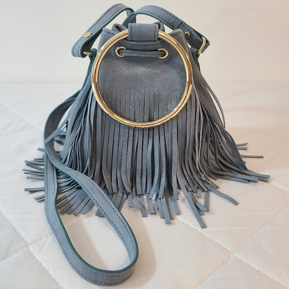 NWOT Channel Fun Blue Crossbody/ Clutch bag
